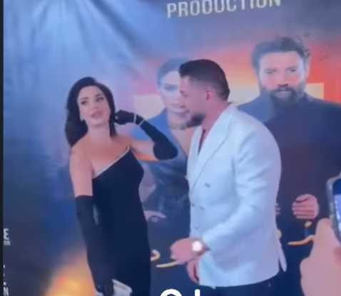 وصول سيرين عبدالنور إلى المؤتمر الخاص بمسلسل “كذبة سودا” في الامارات